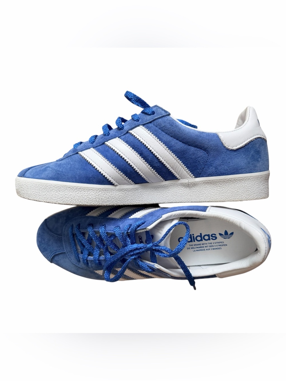 Adidas Gazelle 85 Royal Blue White Men’s Size 8.5 - Picture 8 of 8